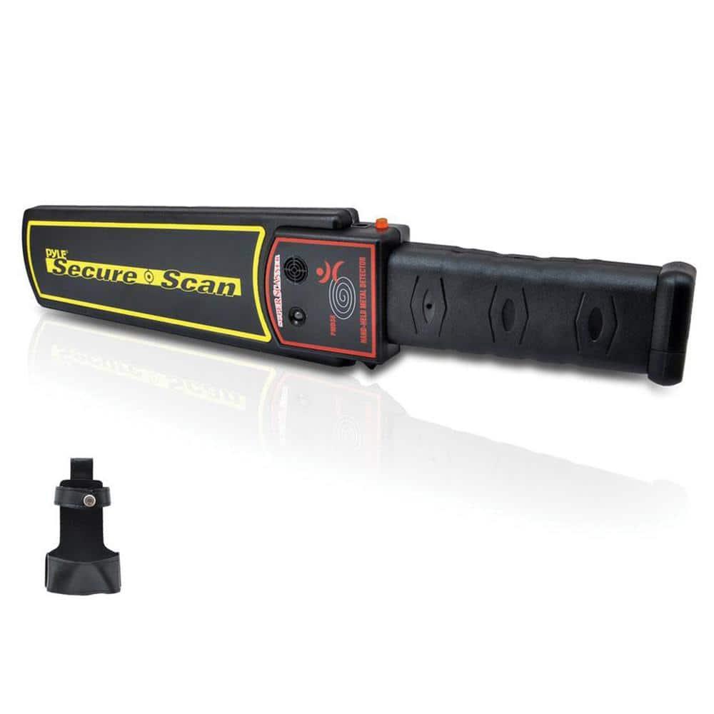 PYLE Handheld Metal Detector Security Wand - Portable Battery Operated Super Security Scanner w/ Adjustable Sensitivity, Sound Vibration Alerts, Detects Weapons, Knives & Other Metal Objects - PMD38