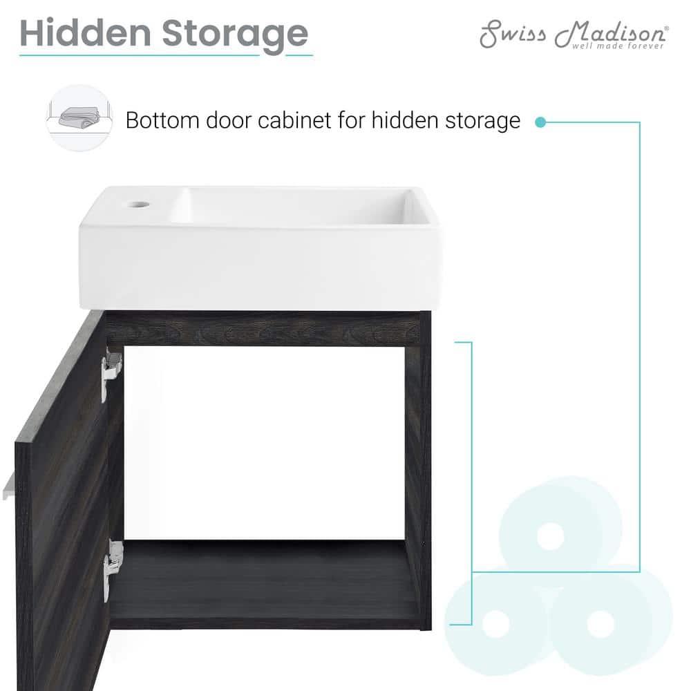 Colmer 18" Wall-Mounted Bathroom Vanity