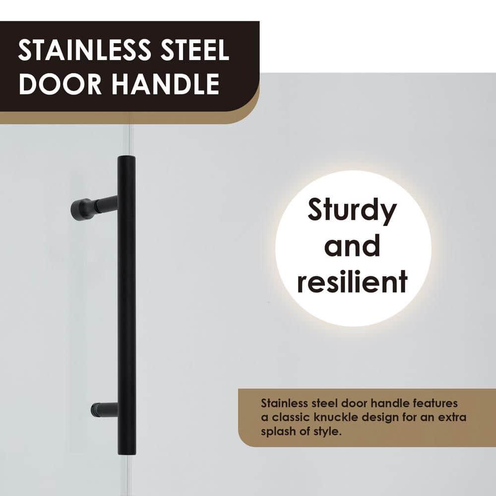 56" - 60" W x 58" H Single Sliding Frameless Tub Door