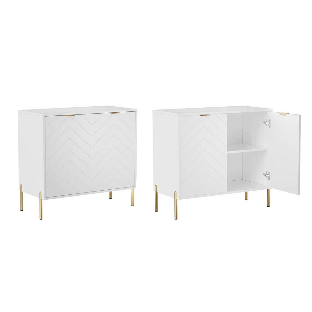 CLIHOME 31.5 in. H Utility Storage Cabinet with Adjustable Shelves