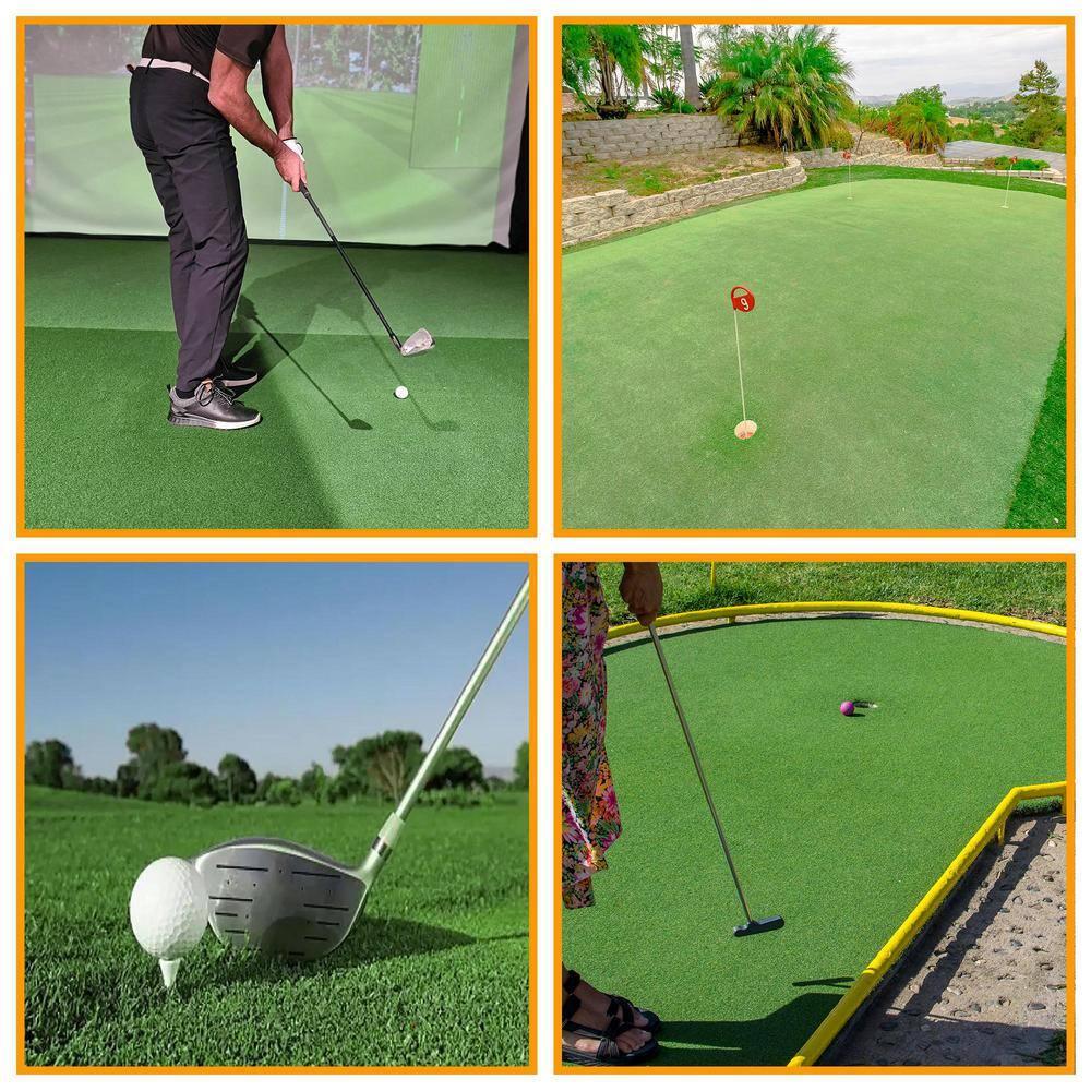 Ottomanson Ottomanson Outdoor Sports & Practice Turf – Waterproof Artificial Grass Mat for Backyard, Patio, and Recreational Use