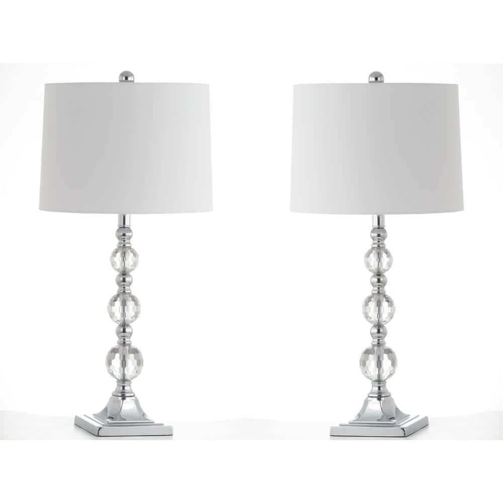 Maeve Crystal Ball Lamp (Set of 2) - Clear/White - Safavieh.