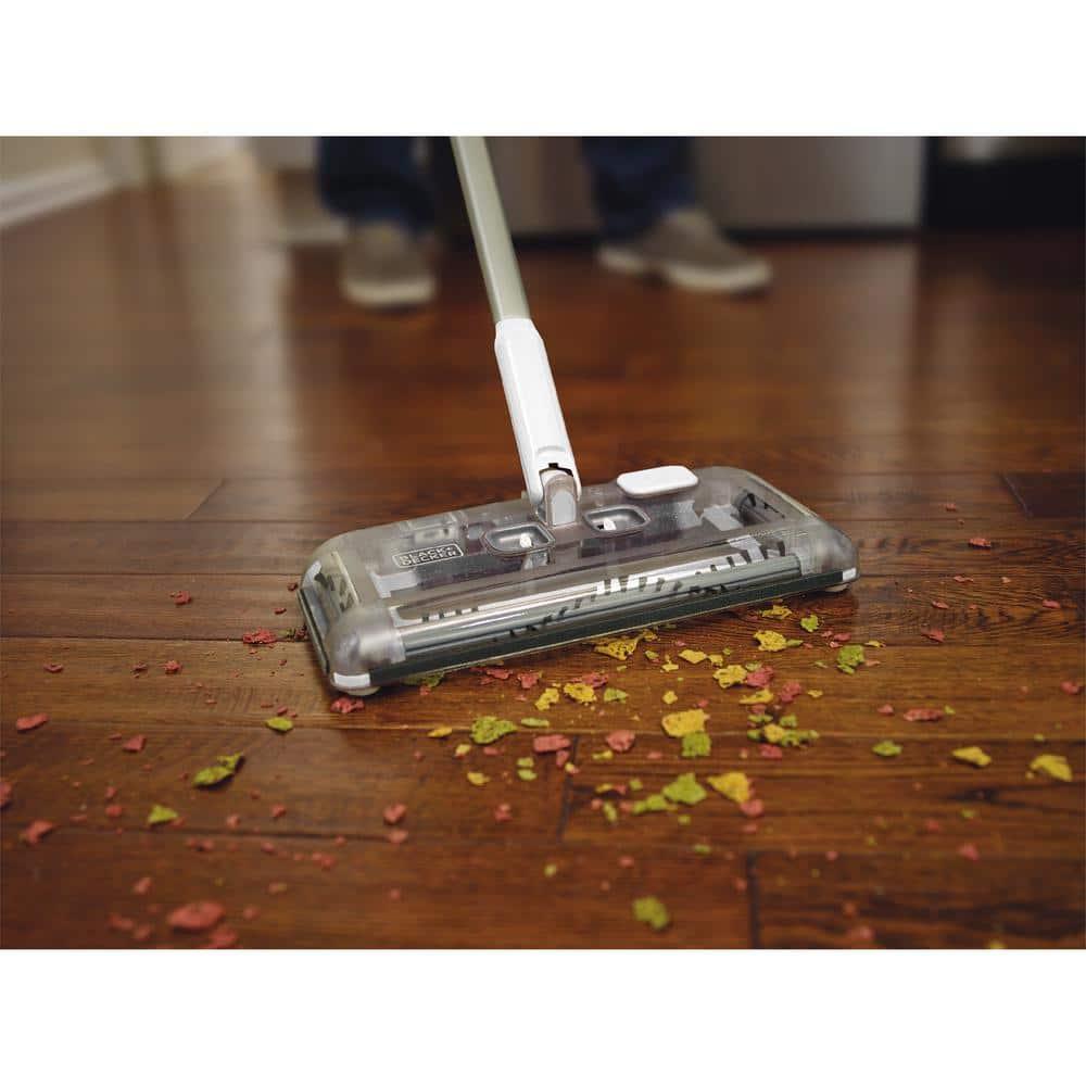 BLACK+DECKER Floor Sweeper, 50 Minutes Runtime, Powder White