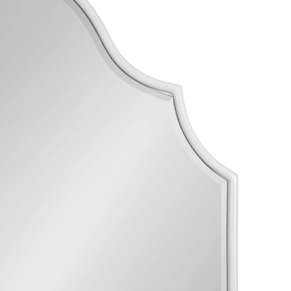 Kate and Laurel Leanna Framed Arch Wall Mirror, 20x30, White