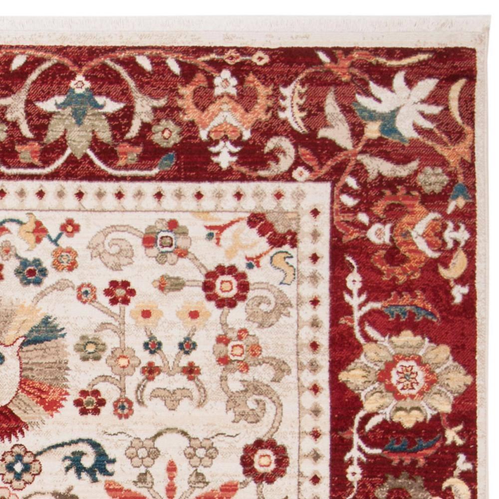 Kashan KSN303 Power Loomed Area Rug - Ivory/Red - 8'x10' - Safavieh.