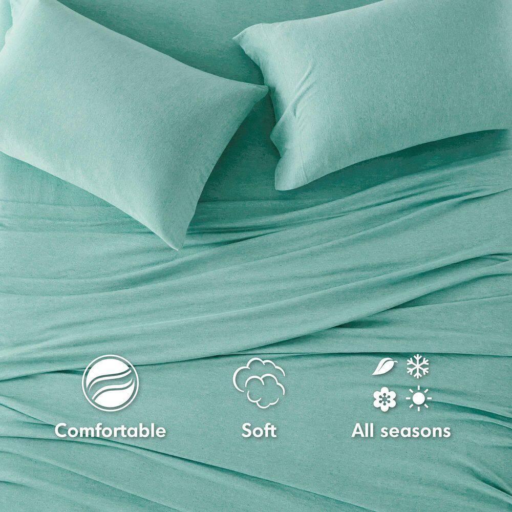 Cotton Blend Jersey Knit All Season Sheet Set