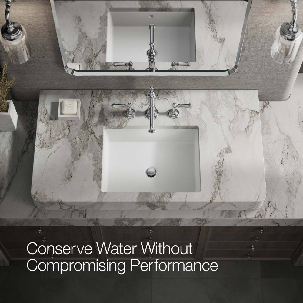 Artifacts® Widespread Bathroom Faucet with Drain Assembly