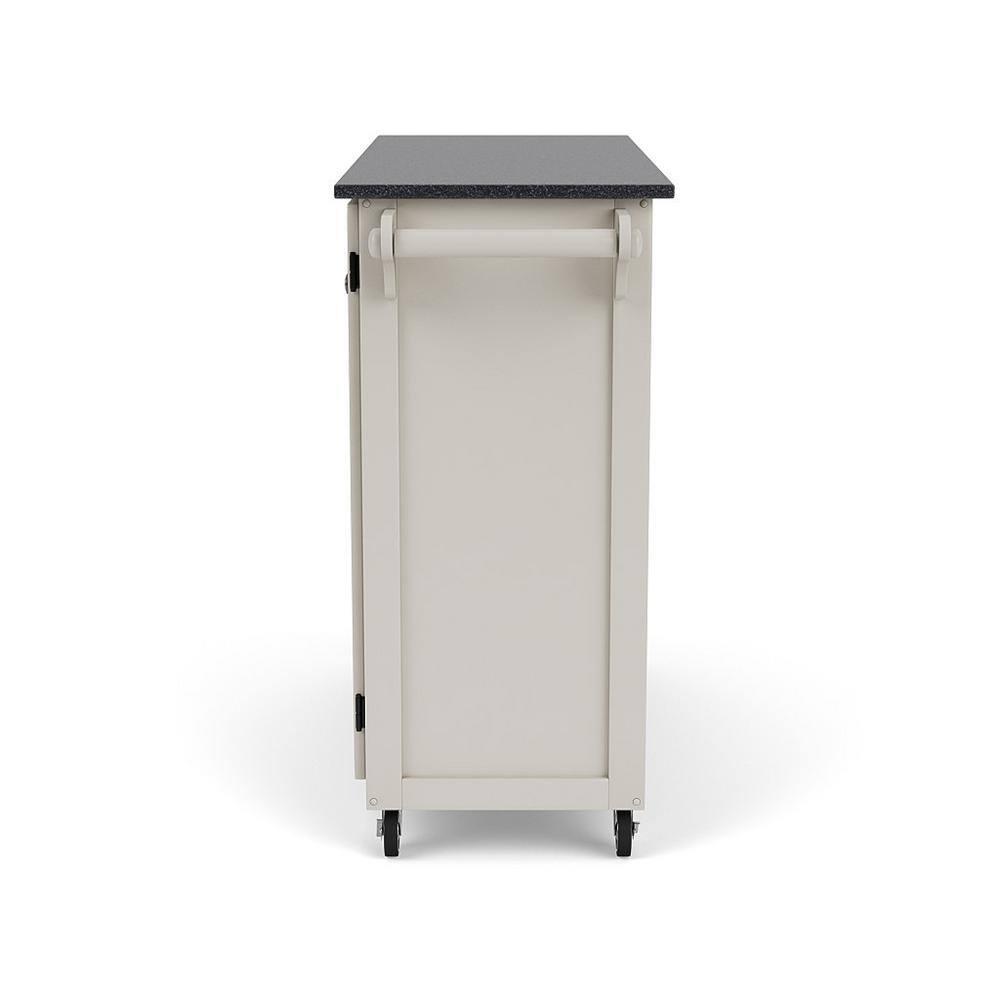 Homestyles Create-a-Cart Wood Rolling Kitchen Cart in Off White