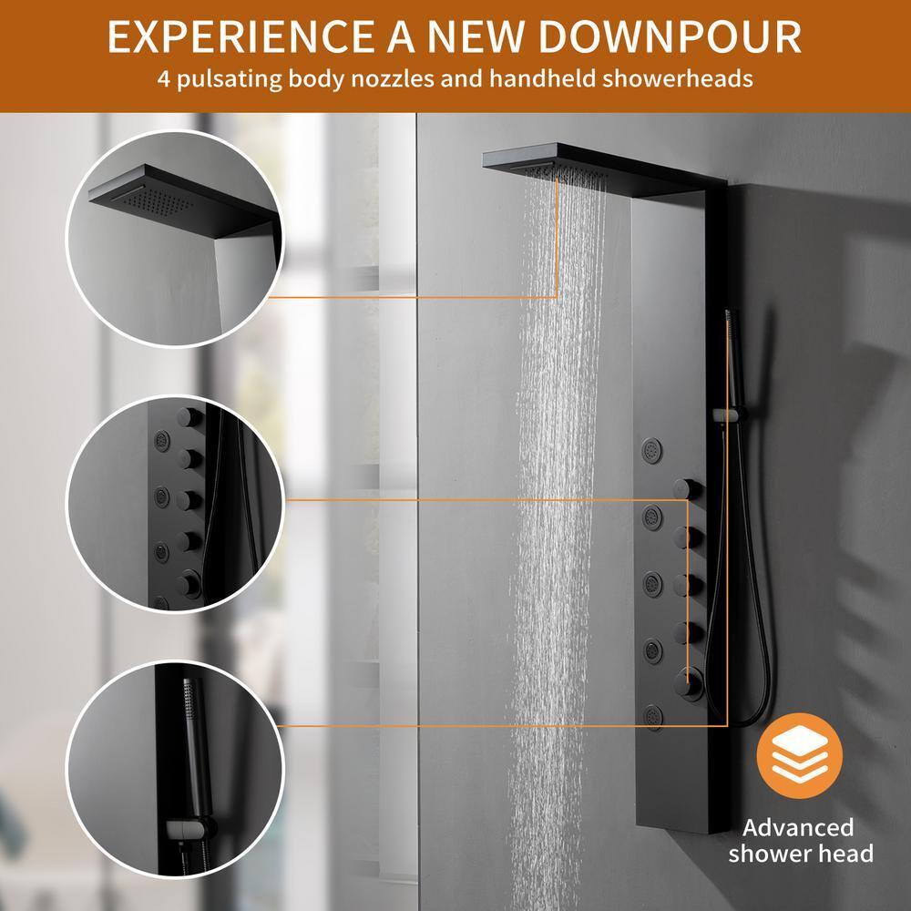 57.99'' Shower Panel with Fixed Shower Head