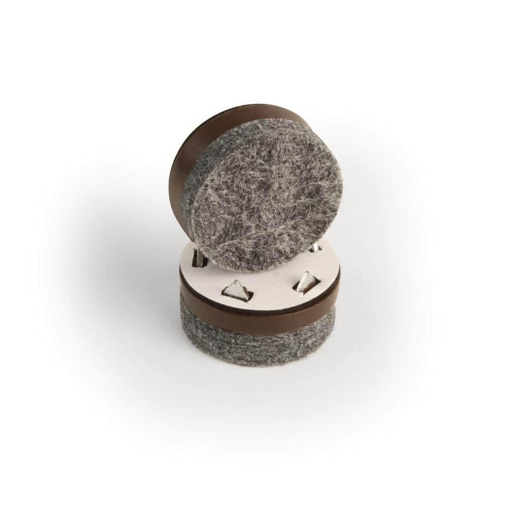 Slipstick Gorillafelt Cb257 Chair Leg Floor Protectors/Felt Glides (Set Of 16) Tap On Felt Furniture Pads Guaranteed To Stay On, 1 Inch Round Sliders (Set of 16)