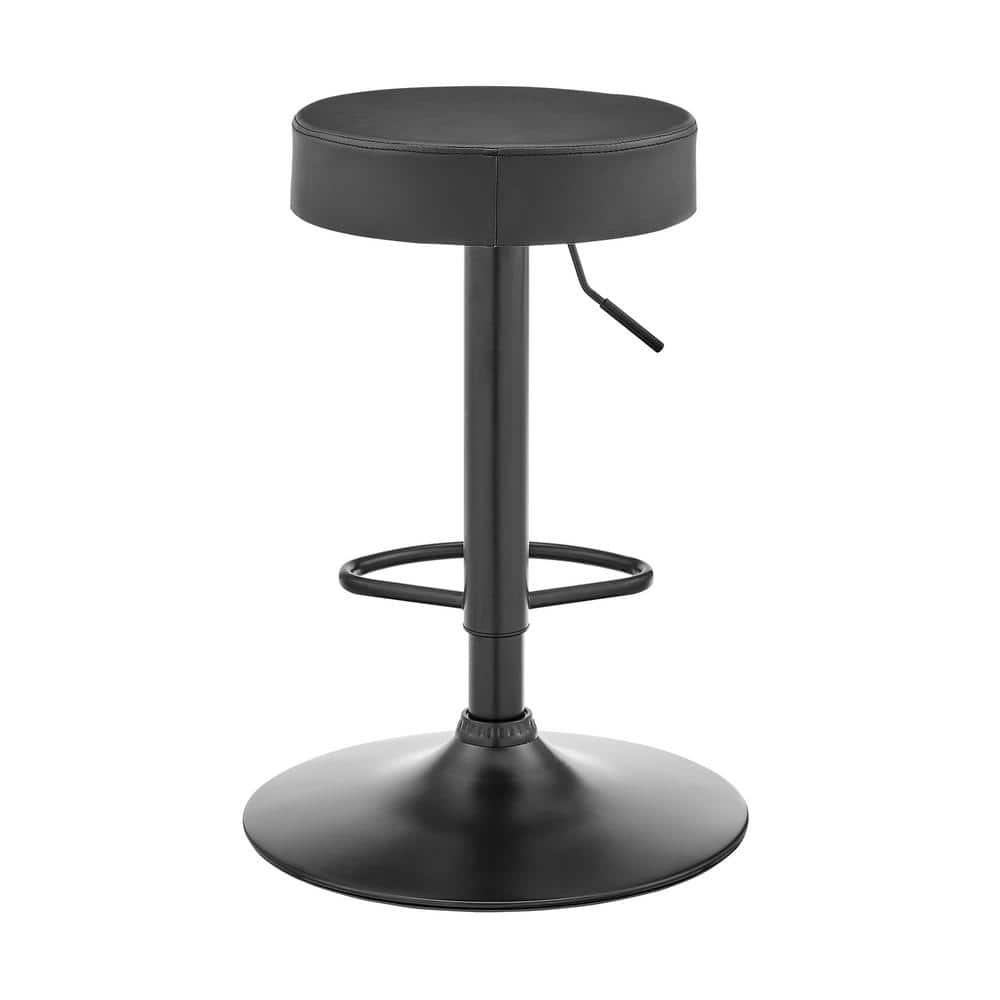 Dax Barstool: Adjustable, Swivel, Square Upholstered Seat - Armen Living