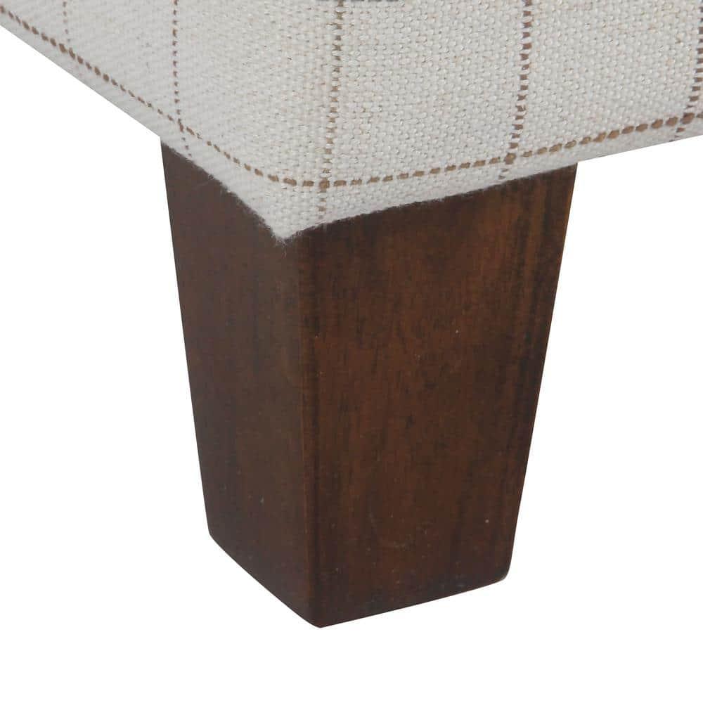 Cole Classics Square Storage Ottoman with Lift Off Top Natural - HomePop: Bedroom Bench, Footrest