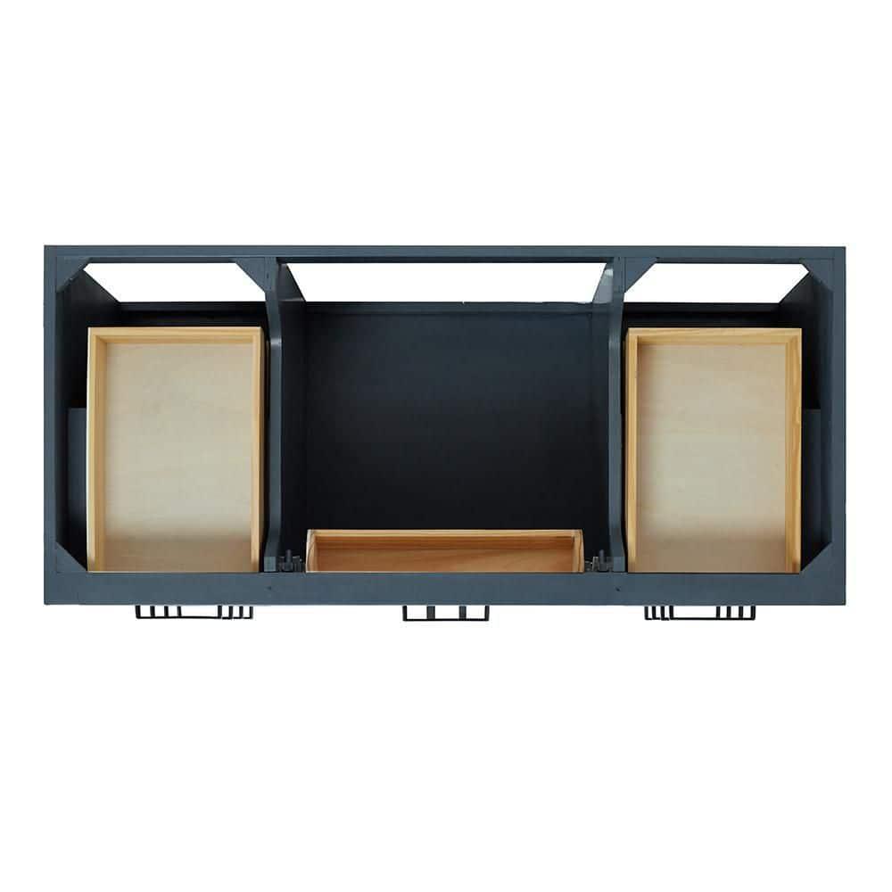 Ariel T048s-Bc Hepburn 48" Single Free Standing Vanity Cabinet Only - Blue