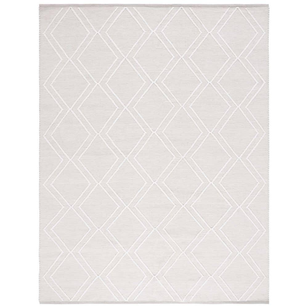 Kilim KLM449 Hand Woven Area Rug - Light Gray/Ivory - 8'x10' - Safavieh.