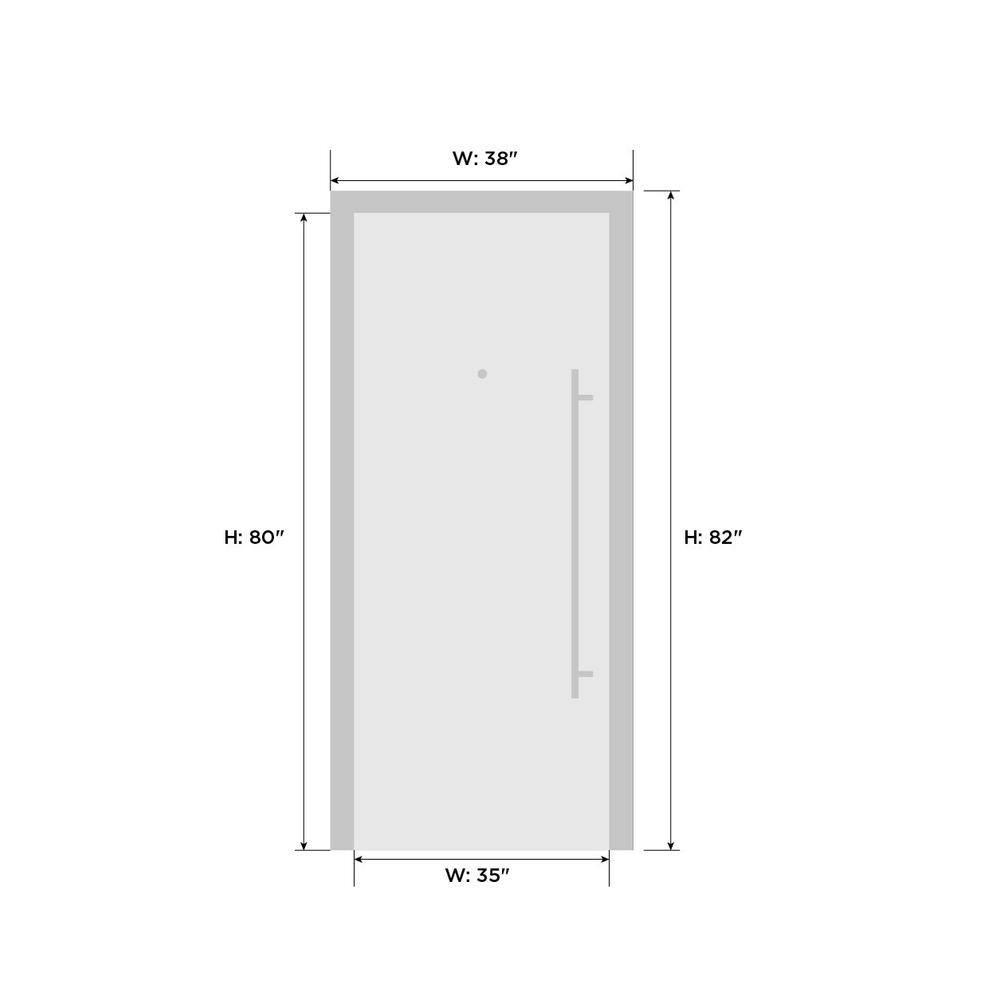 Front Exterior Prehung Metal-Plastic Door | Manux 8415 Antracite Grey | Office Commercial and Residential Doors Entrance Patio Garage W30x80 Right-hand