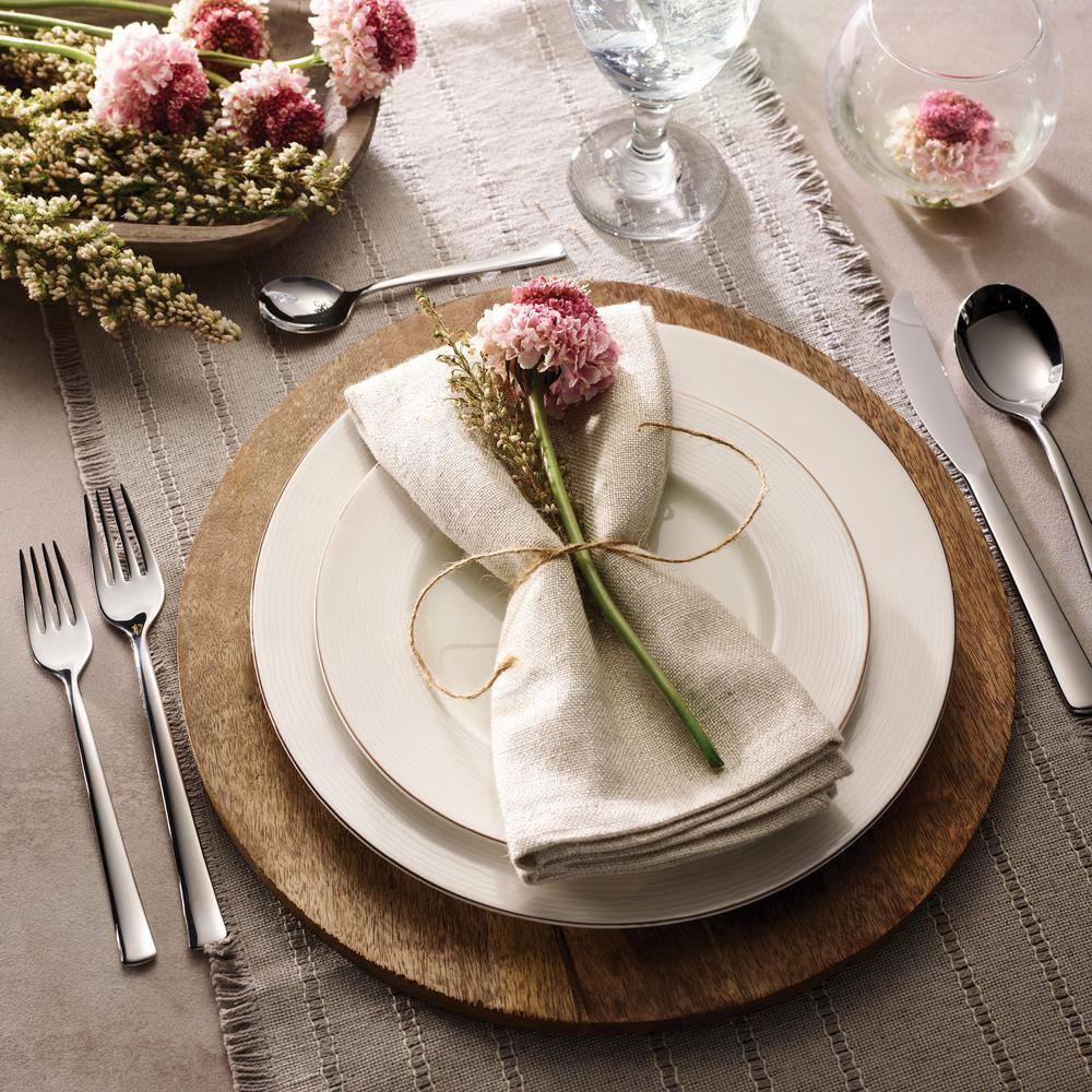 Tramontina Berlin 20-Piece Stainless Steel Flatware Set –  Mirror-Polished Finish, Square Handle Design, Knives, Forks & Spoons Silverware Set