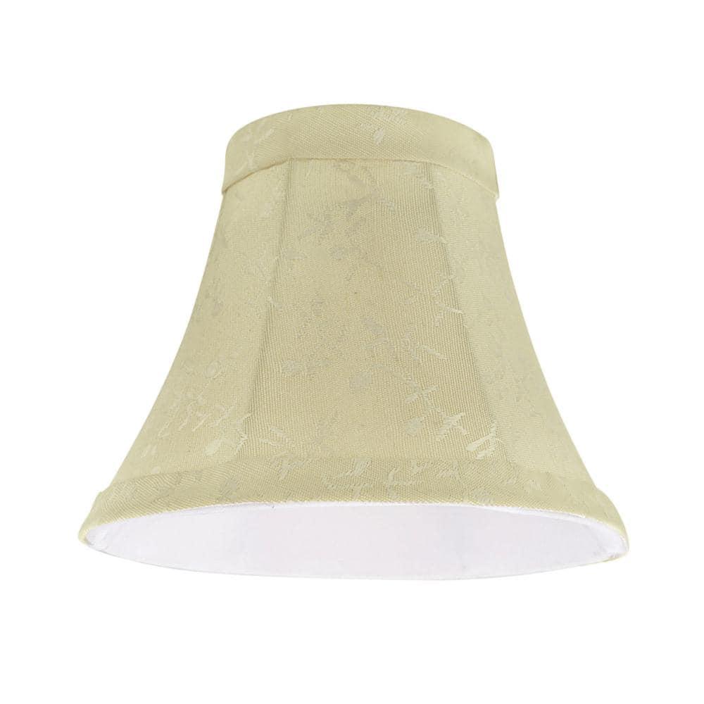 Aspen Creative Corporation 5'' H Jacquard Textured Fabric Bell Lamp Shade (Set of 9)