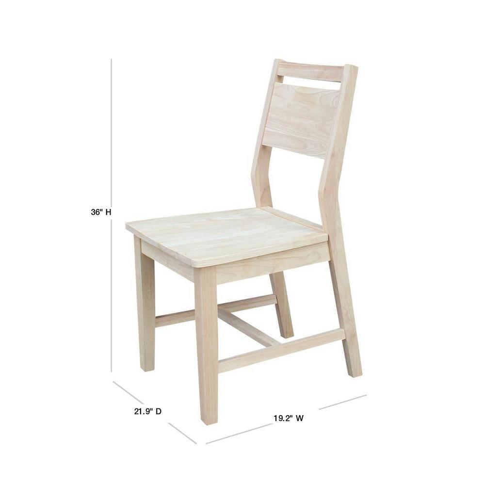 International Concepts Set of Two Aspen Panel Chairs
