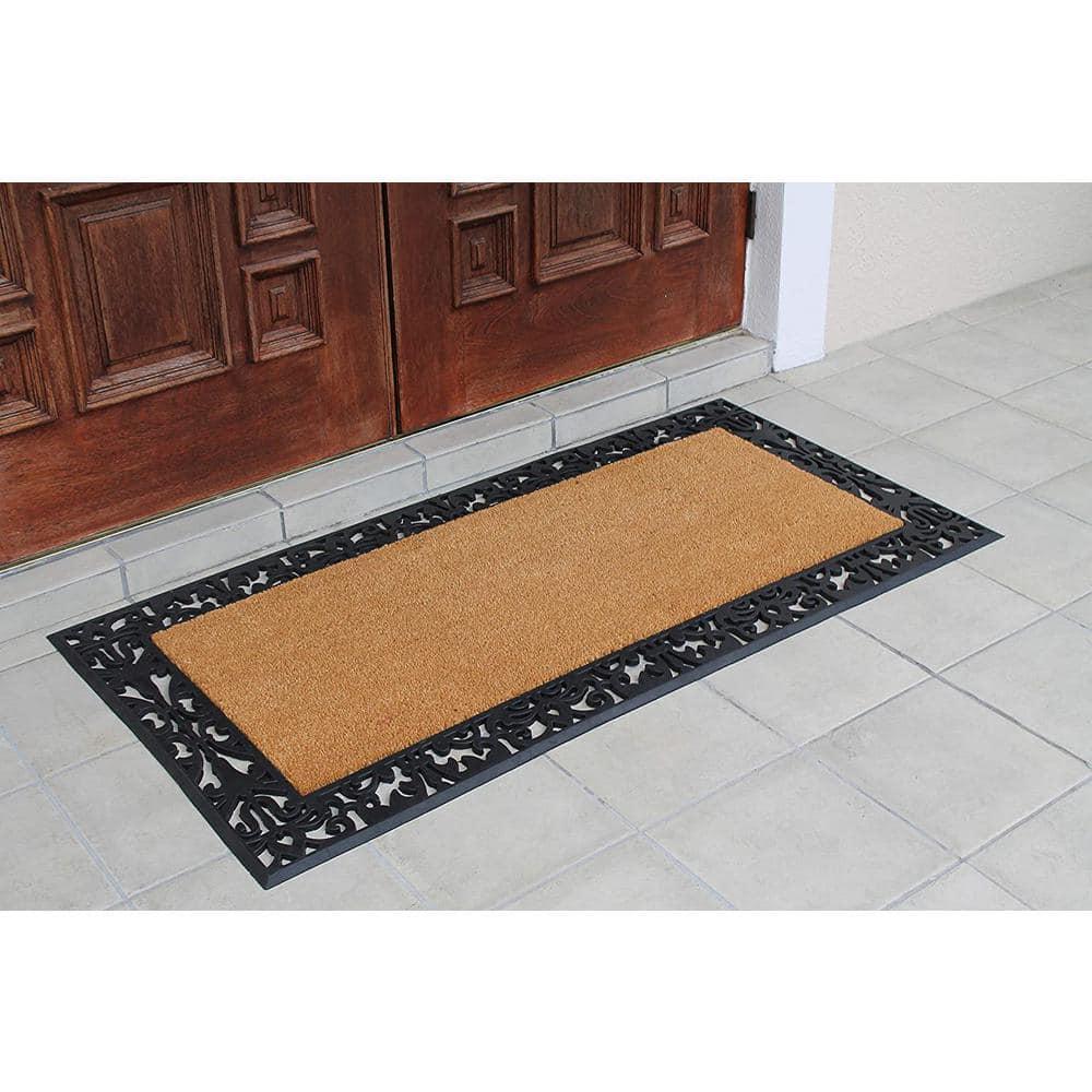 A1HC Entrance Door Mats, 30” x 60”, Durable Large Outdoor Rug, Non-Slip Welcome Doormat, Rubber Backed Low-Profile Heavy Duty Door Mat, Indoor Outdoor for Front Door, High Traffic Areas