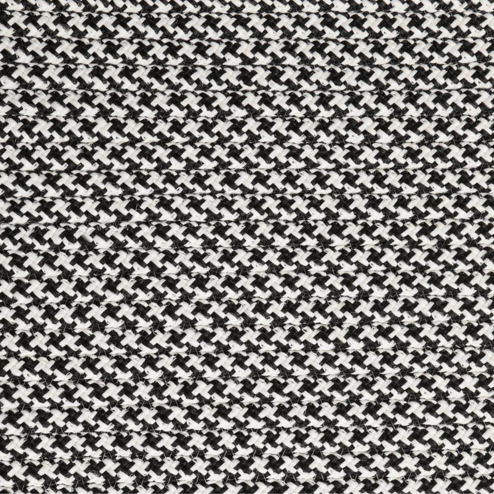 Colonial Mills Outdoor Houndstooth Tweed - Black 4' square