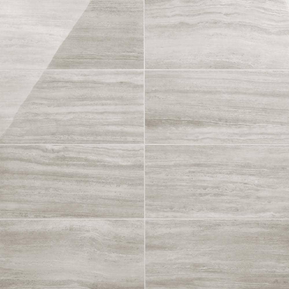 Roswell 11.72 in. x 23.69 in. Polished Porcelain Floor and Wall Tile (15.5 Sq. Ft. / Case)