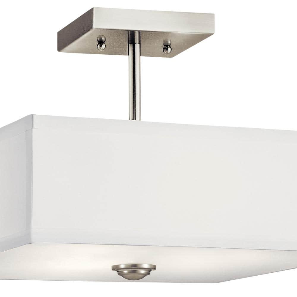 Kichler Lighting Shailene 3 - Light Semi-Flush Mount in  Brushed Nickel