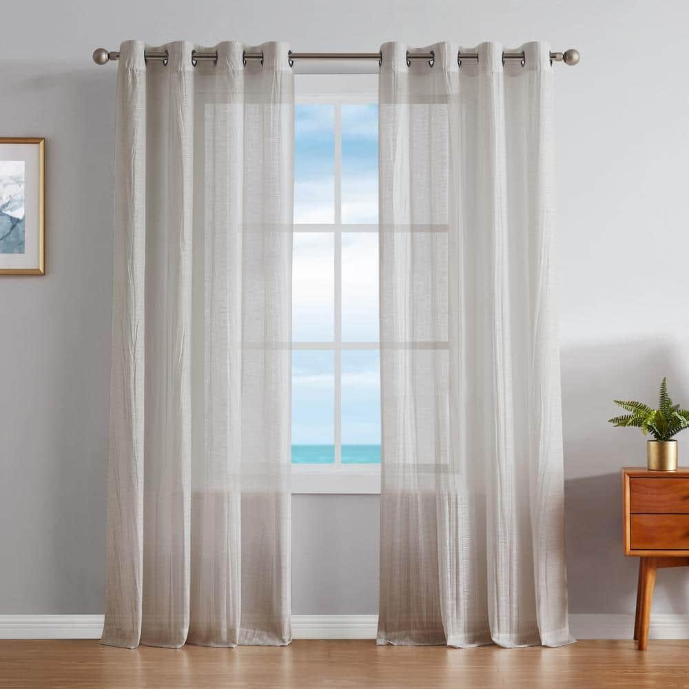 Nautica Cordelia Crushed Sheer Window Curtains & Reviews | Wayfair