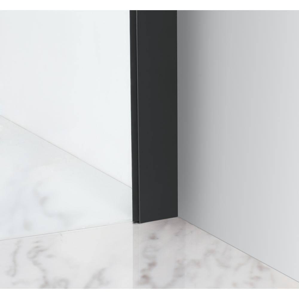 Langham XL 48 - 52" W x 80" H Sliding Frameless Shower Door