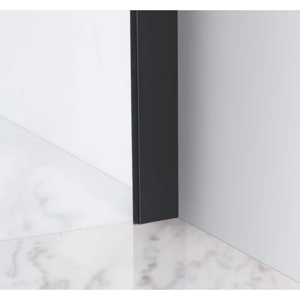 Langham XL 56 - 60" W x 80" H Sliding Frameless Shower Door