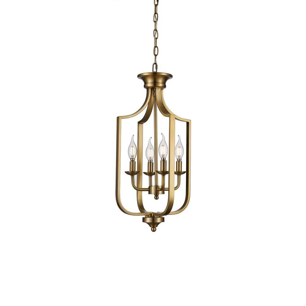 Trans Globe Lighting 11214 Hillcrest 4 Light 12" Wide Pendant - Gold