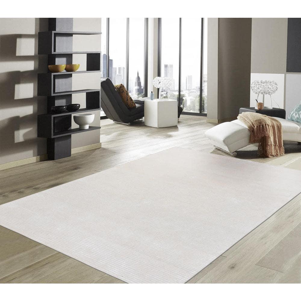 Edgy Hand Tufted Viscose Striped Rug