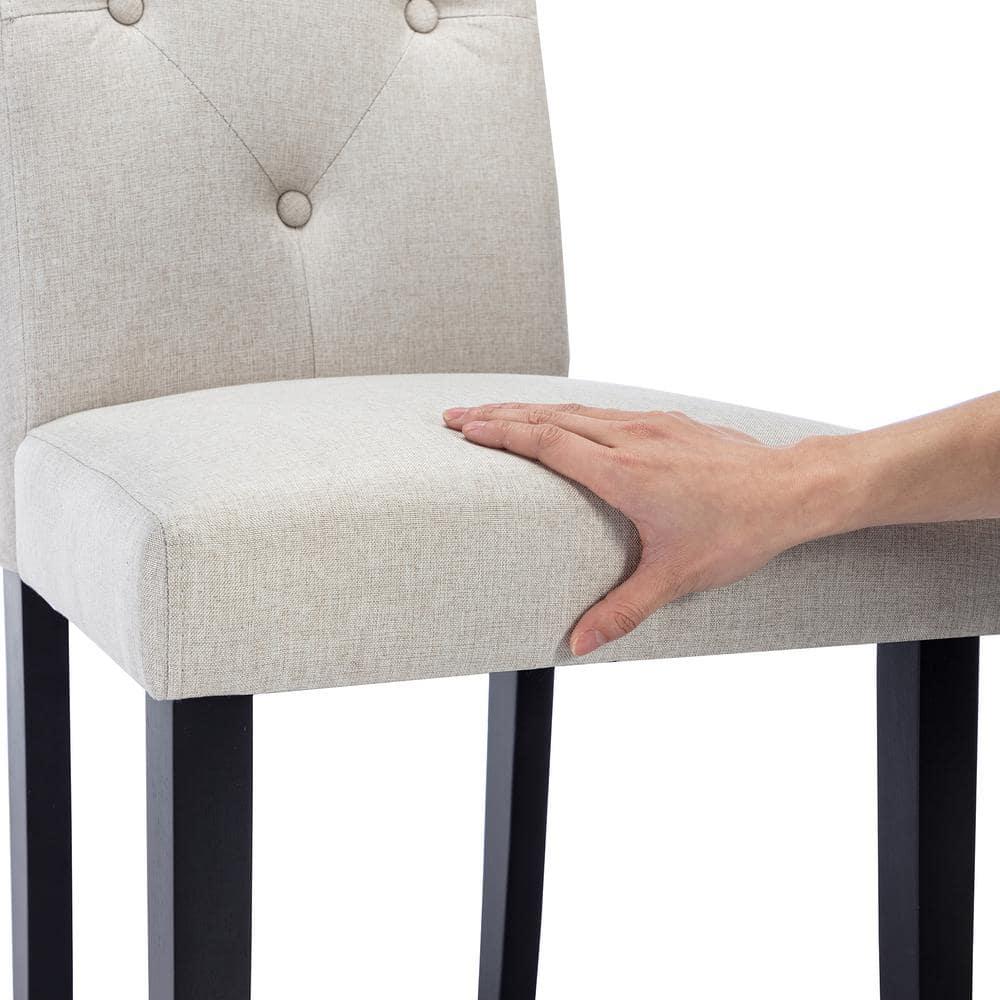 Westice Dining Room Chairs Set of 6 Upholstered PU Leather Kitchen Chairs Dining Room Side Chair with Nailhead Trim and Rubber Wood Legs for Small Space Apartment, Brown