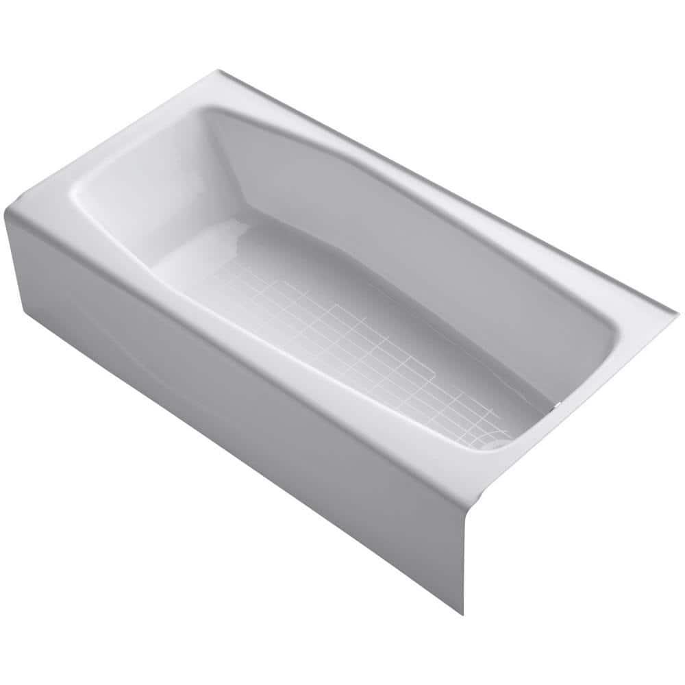 Villager 60" x 30" Alcove Soaking Cast Iron Bathtub