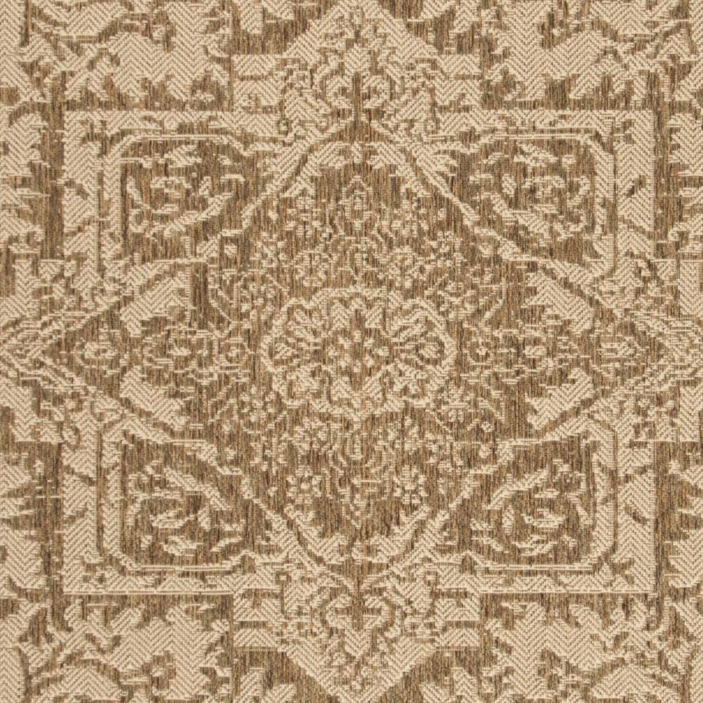 Beach House BHS139 Power Loomed Indoor/Outdoor Area Rug - Cream/Beige - 6'7"x6'7" - Safavieh
