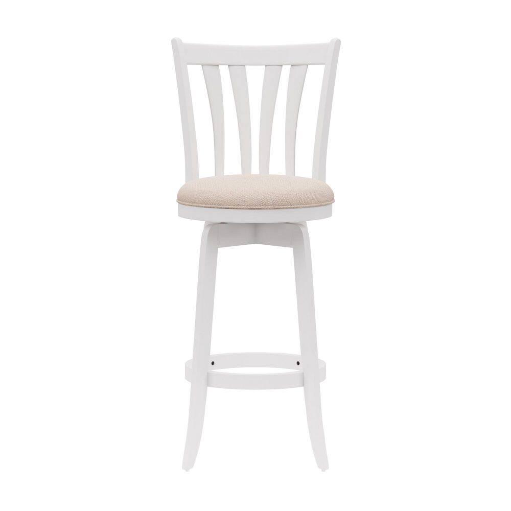 30&#34; Savana Wood Bar Height Swivel Stool White - Hillsdale Furniture