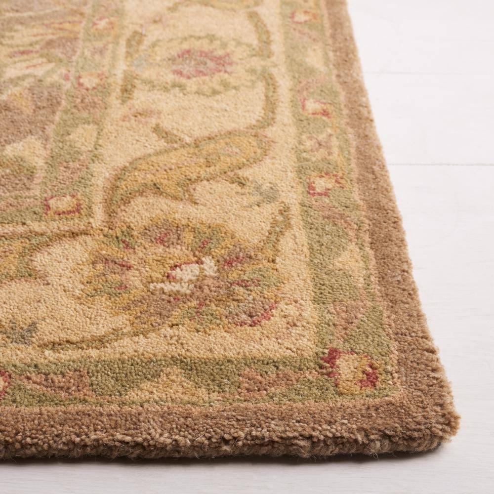 SAFAVIEH Antiquity Beaufort Traditional Floral Wool Area Rug, Brown/Gold, 3' x 5'