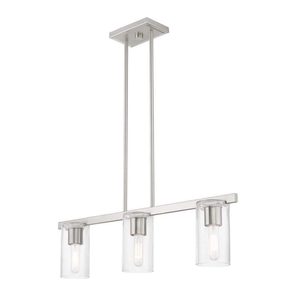 Livex Lighting Clarion 3 - Light Chandelier in  Brushed Nickel