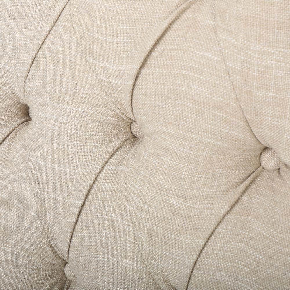 Walter Light Beige Fabric Recliner Club Chair - Christopher Knight Home: Elegant Tufted Wingback, Nailhead Trim, Polyester Upholstery