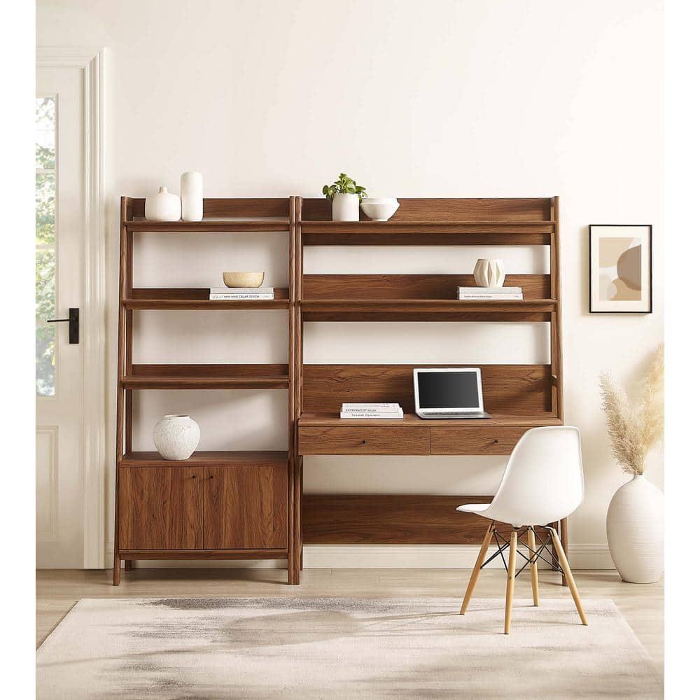 Modway Modway Bixby 2-Piece Wood Office Desk and Bookshelf
