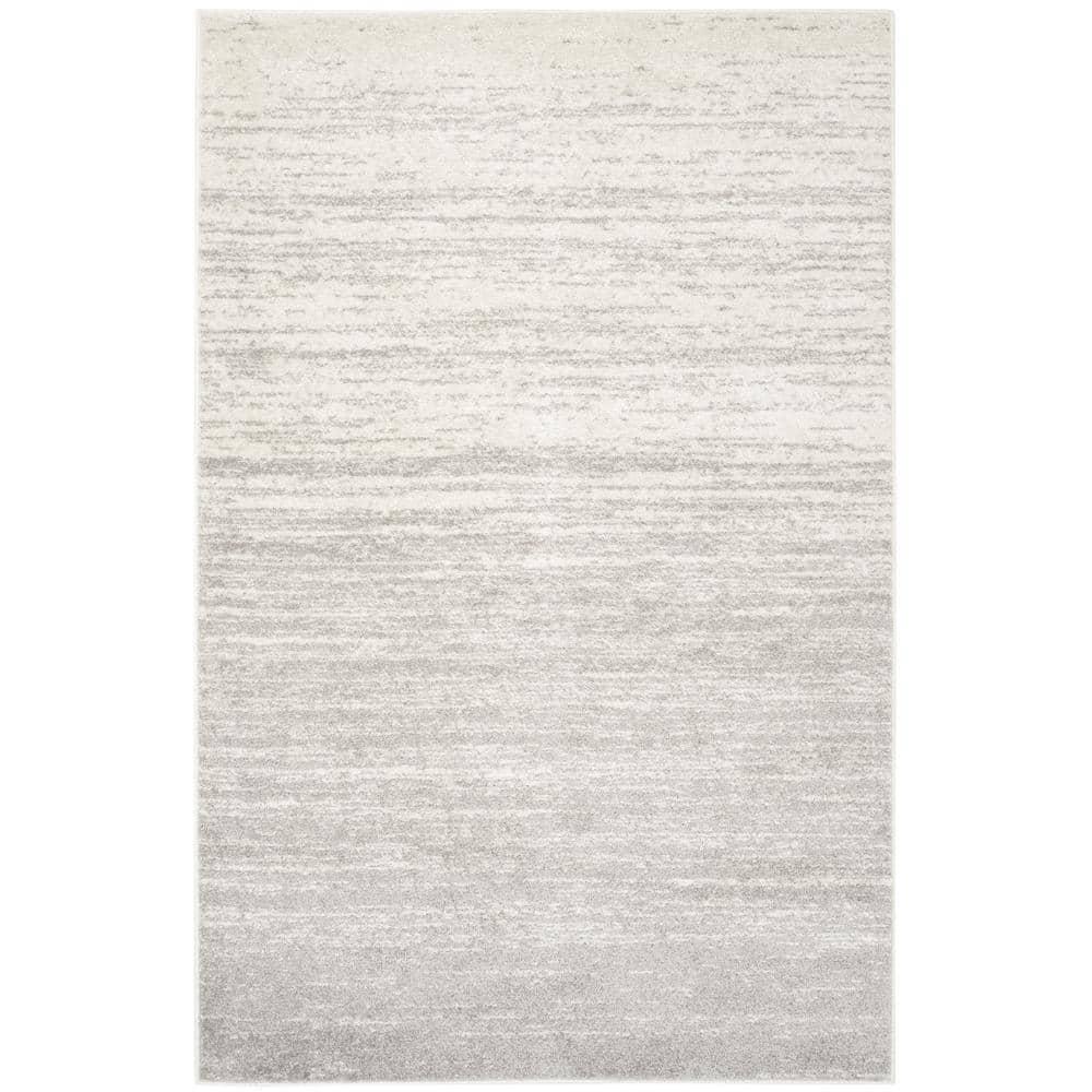 Adirondack ADR113 Machine Made Indoor Area Rug - Ivory/Silver - 6'x9' - Safavieh