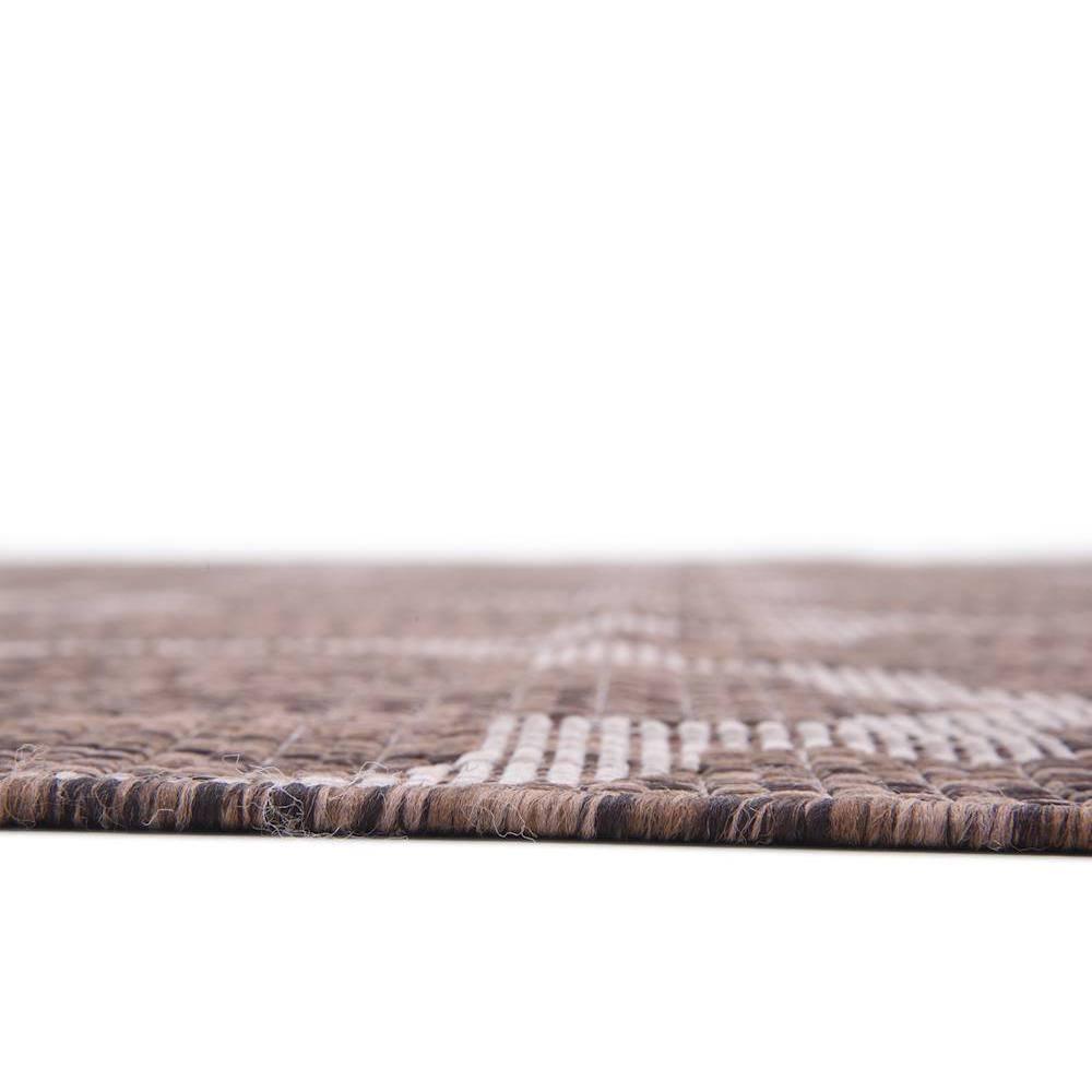 Unique Loom 8' 0 x 11' 4 Rectangle Indoor/Outdoor Trellis Brown Area Rug