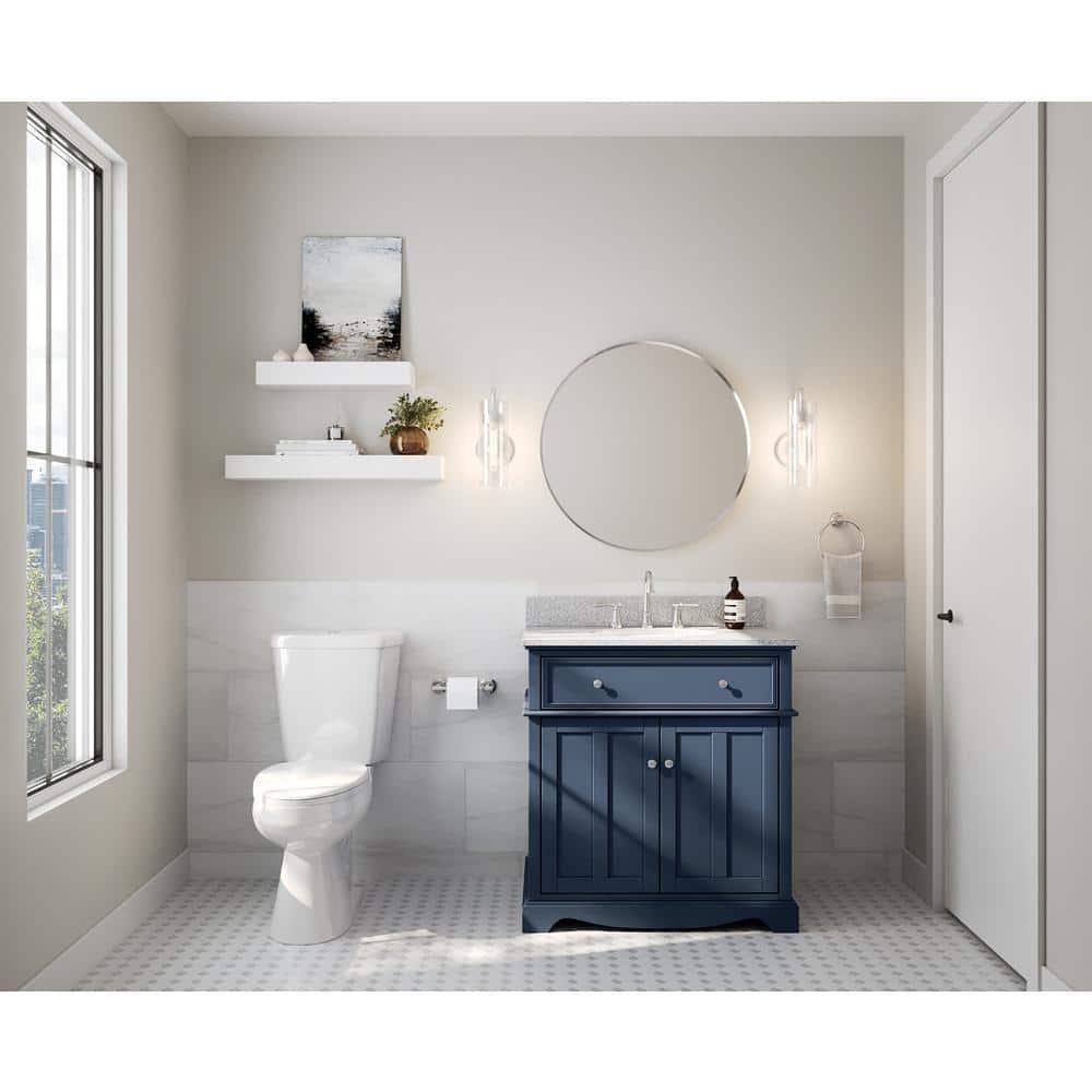 Essential Round Wall Mirror, Bathroom/Vanity Mirror with Frame