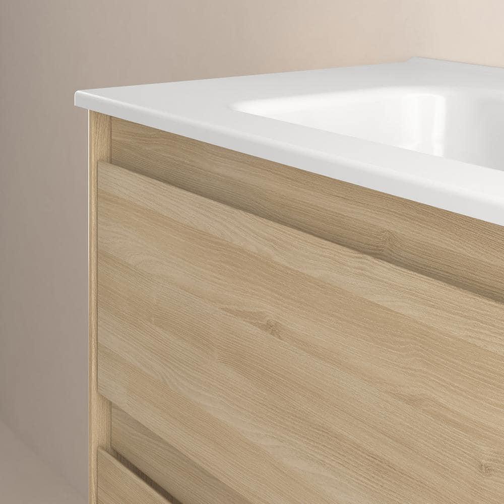 Ws Bath Collections Ambra 80 Ambra 32" Wall Mounted Single Basin Vanity Set - Wood