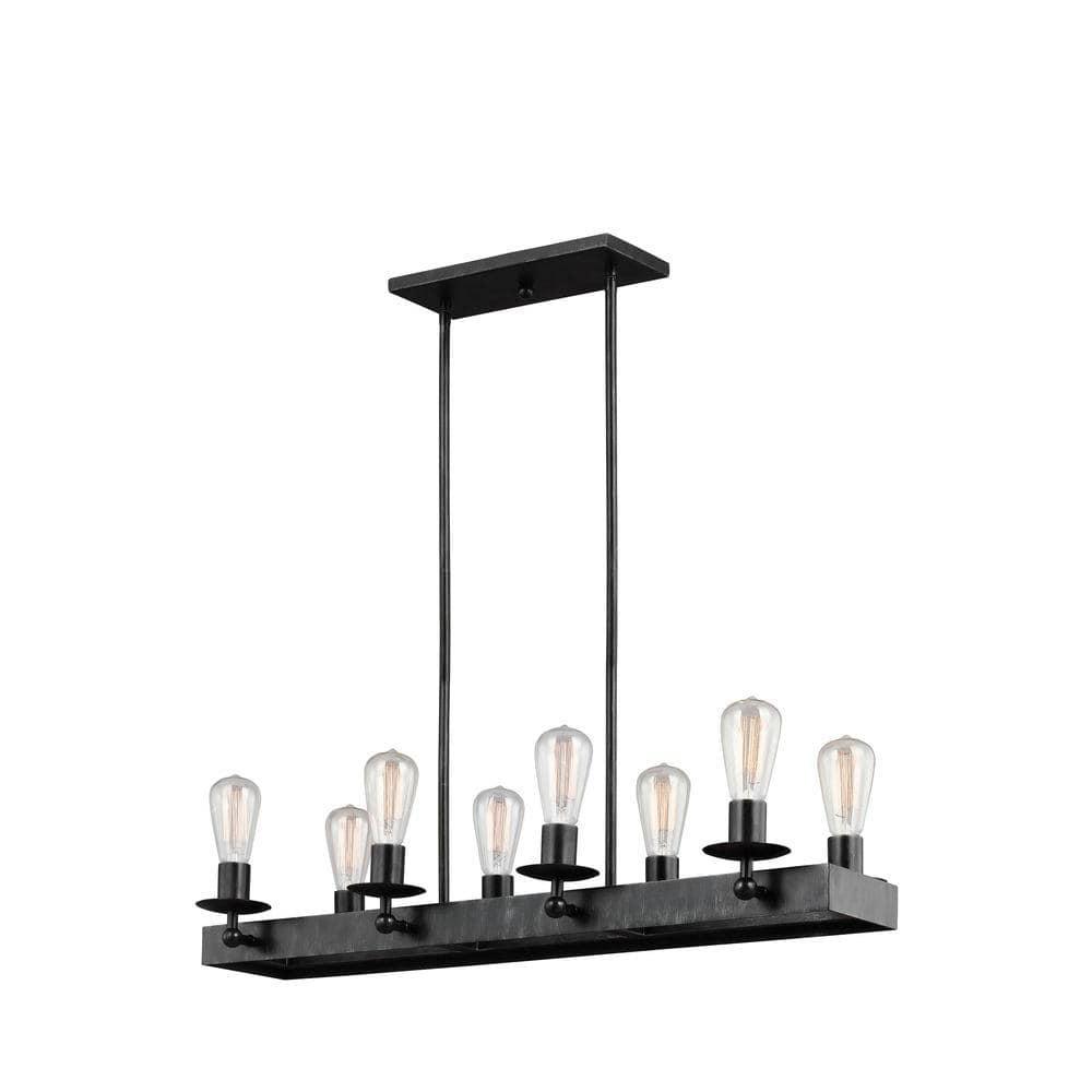 Rosswood Metal Linear Chandelier (34")