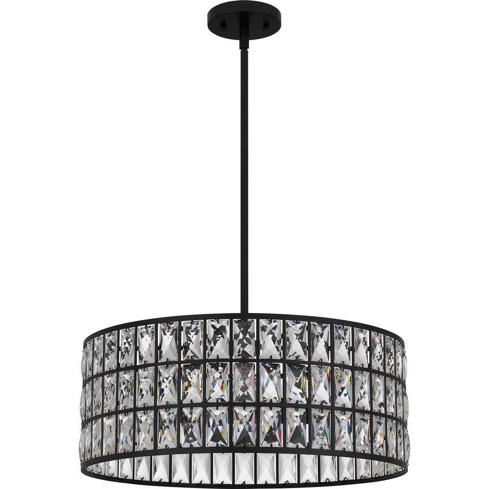Quoizel Lighting Gibson 4 - Light Pendant in  Matte Black