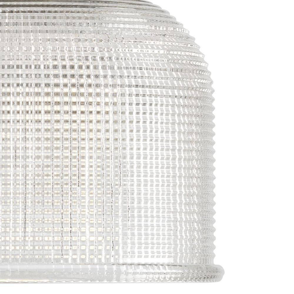 Progress Lighting, Archie Collection, 1-Light Mini-Pendant, Polished Chrome, Prismatic Glass Shade