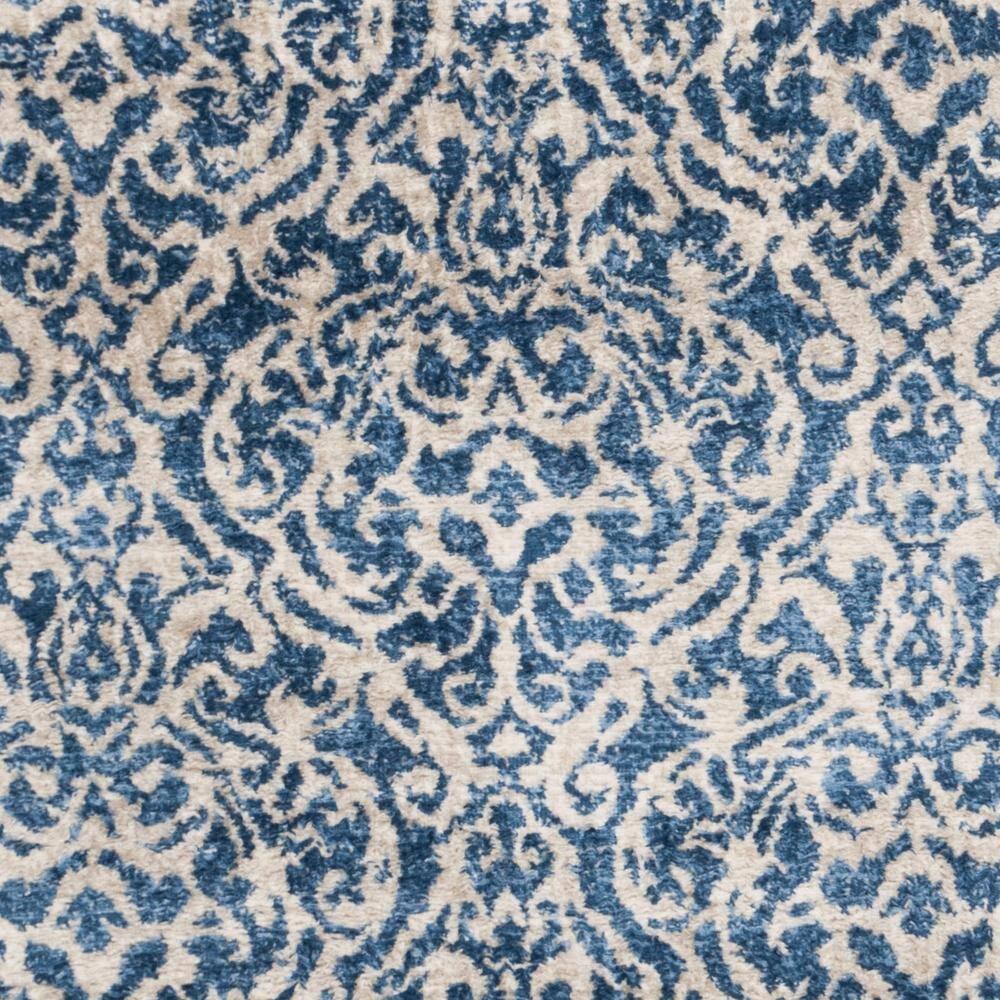 SAFAVIEH Brentwood Dilara Damask Area Rug, 4' x 6', Navy/Cream