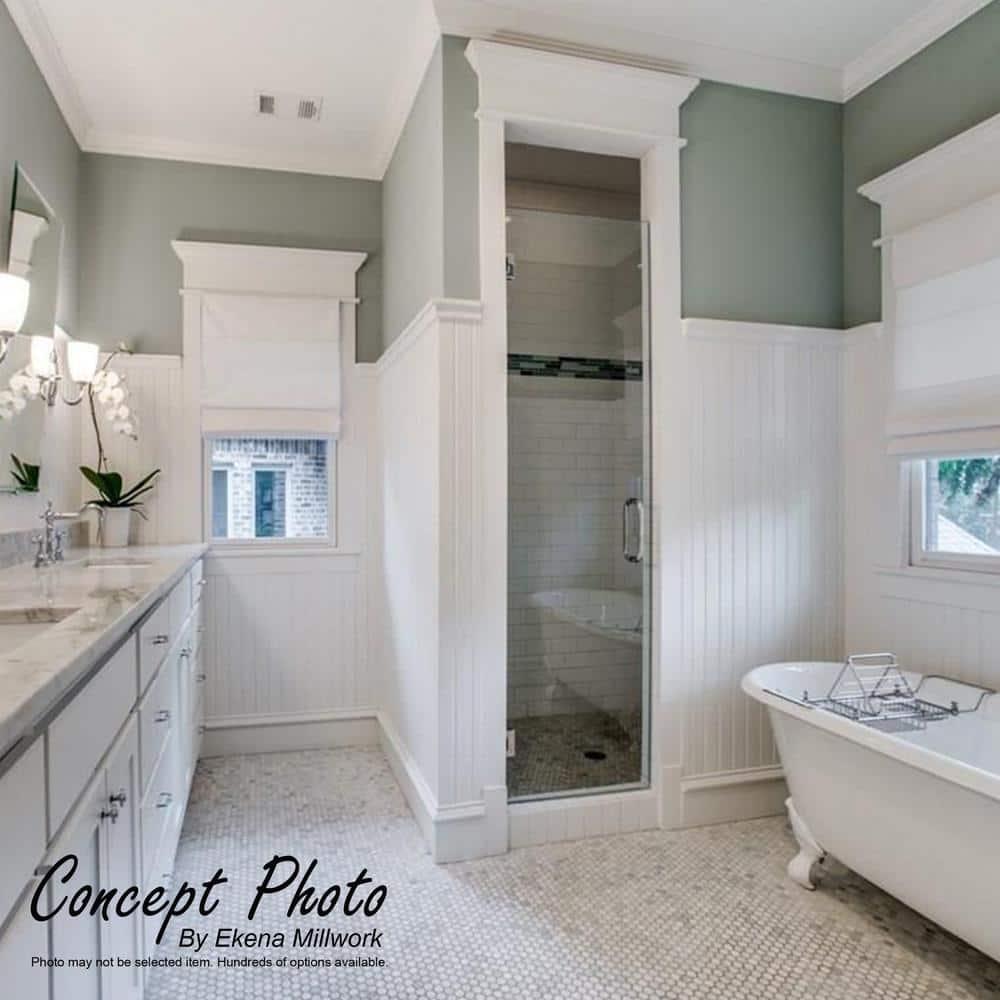 Deluxe Shiplap with a Nickel Gap 8' Length PVC Wainscoting Kit