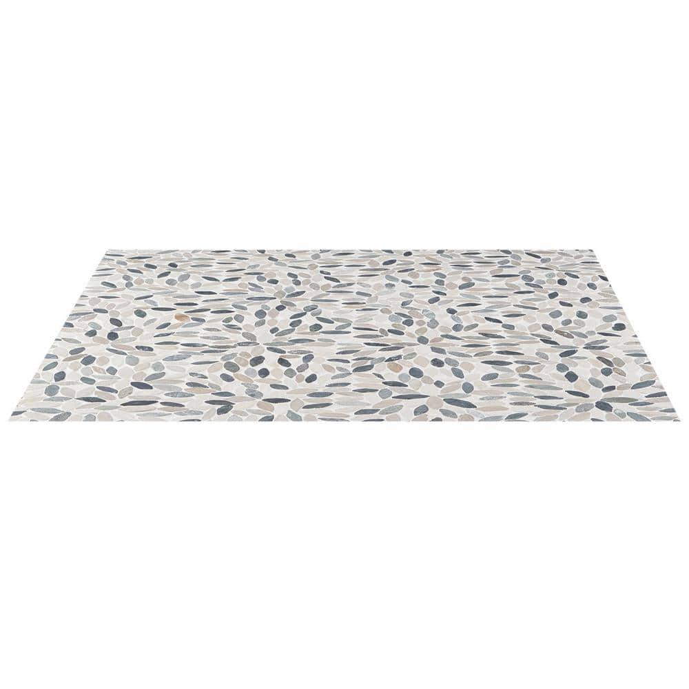Picturesque Flower 11.81 in. x 11.81 in. Natural Stone Floor and Wall Mosaic Tile (0.97 Sq. Ft. / Each)