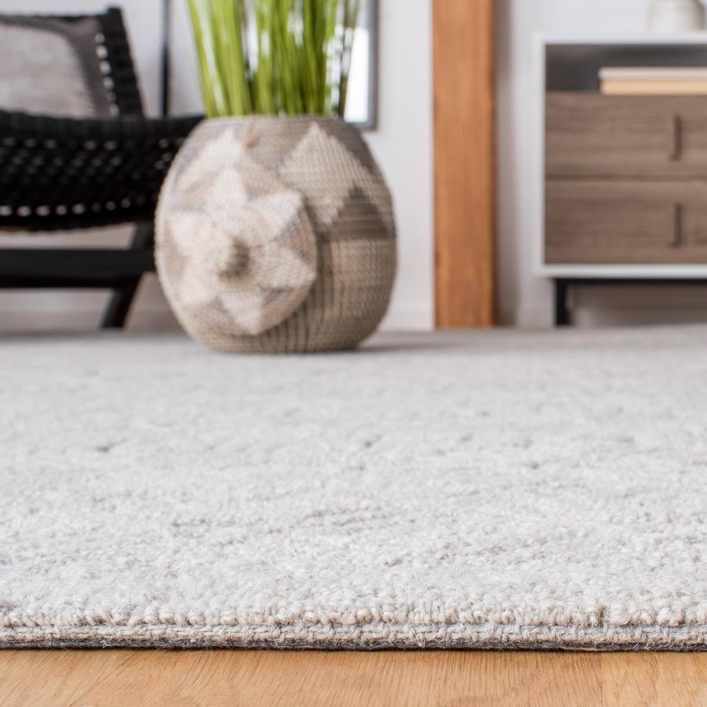 Textural TXT101 Hand Tufted Area Rug - Silver - 6'x9' - Safavieh.